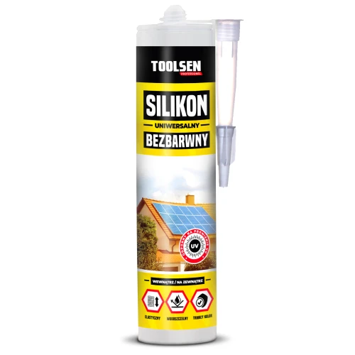 TOOLSEN Silikon Uniwersalny Bezbarwny 310 ml – Sklep internetowy ...
