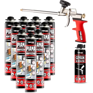 ZESTAW PIANA NISKOPRĘŻNA Pistoletowa MONTAŻOWA STANDARD + PISTOLET + CZYŚCIK
