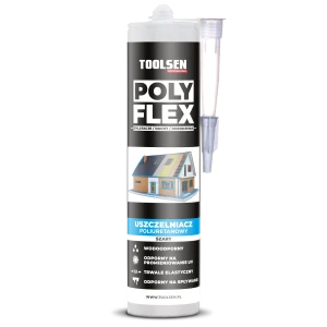 Uszczelniacz  Klej poliuretanowy PU40 szary 300 ml Poly Flex