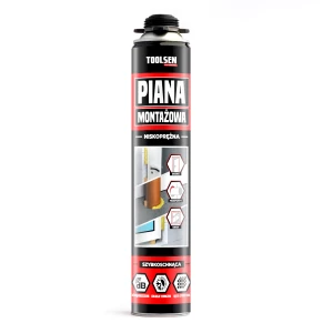 TOOLSEN Piana Montażowa Pistoletowa Niskoprężna TOOLSEN 750ml