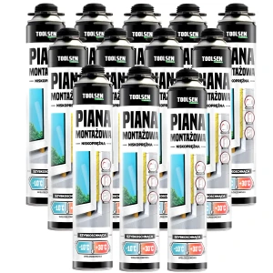 Piana Montażowa Pistoletowa ECO LINE 700 ml - KARTON 12 SZT.