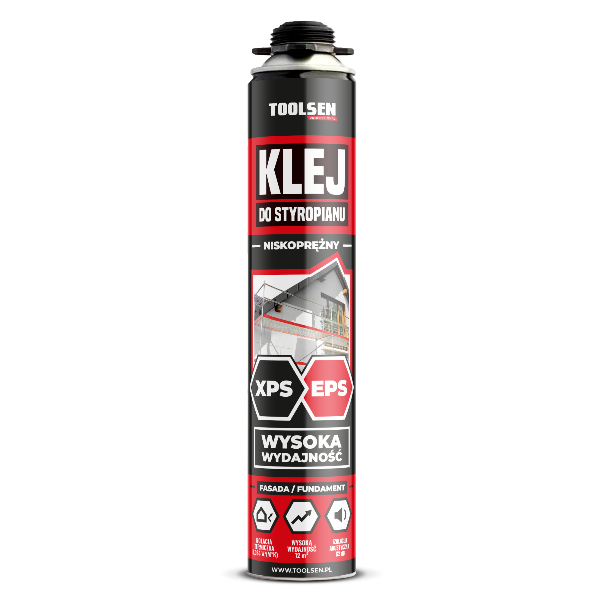 Klej do styropianu TOOLSEN EPS XPS grafitowy